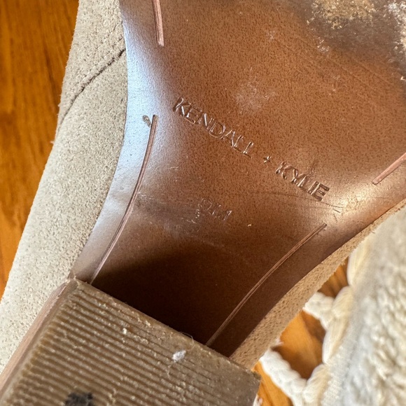 Kendall + Kylie Cream Suede Bootie - Picture 3 of 3